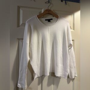 French Connection White Crew Neck Sweater